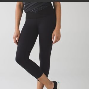 Lululemon Wunder Under Crop (Hi-Rise) Reversible